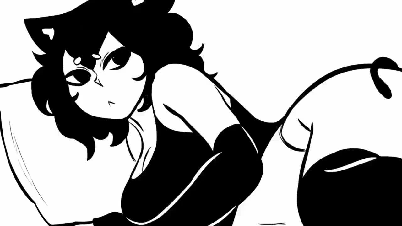 A horny girl with striking eyes